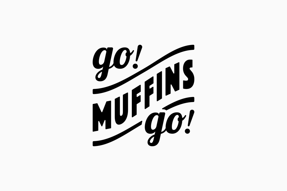 go muffins go ロゴデザイン